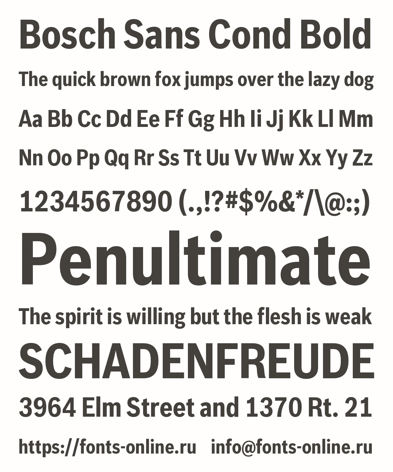 Bosch Sans Cond Bold Free Font Download